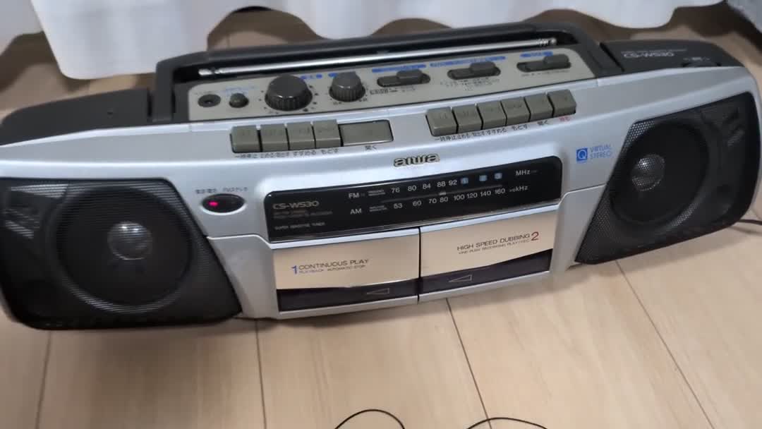 テープが力強く回転し、見事に復活したアイワ CS-W530